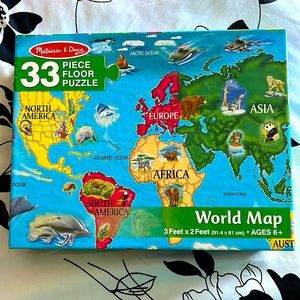 Melissa and Doug world map puzzle